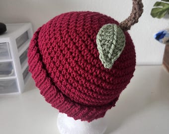 PDF Pattern Crochet Apple Hat