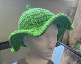 PDF Pattern Crochet Leaf Fairy Hat