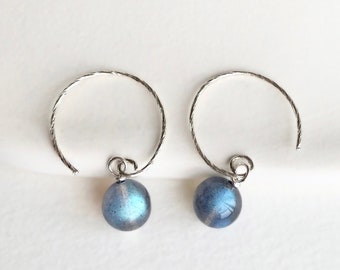 925 Silver Natural Gemstone Earrings Dragon Ball earrings Natural Gemstones Dragon Ball Inspired Earrings