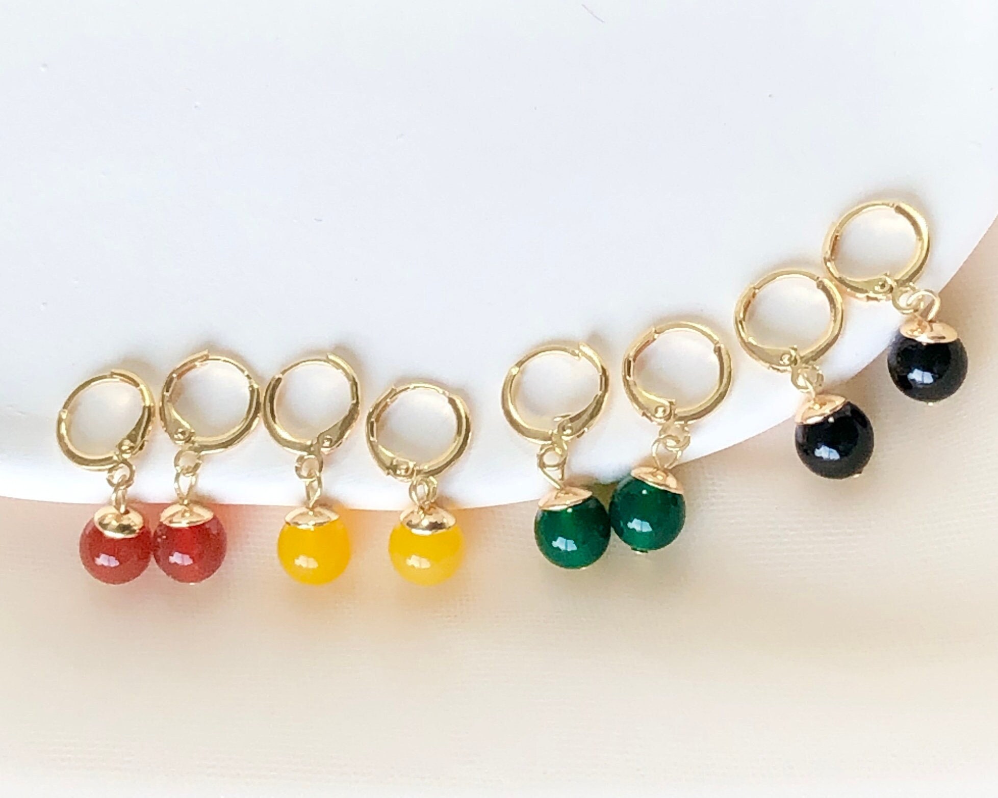 Anime Cosplay Earring Potara Earring Yellow Beads Green Beads - Dangle  Earrings - AliExpress