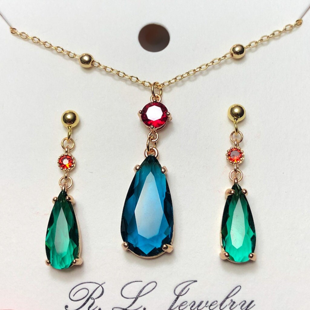 Peacock Necklace Set -  Canada