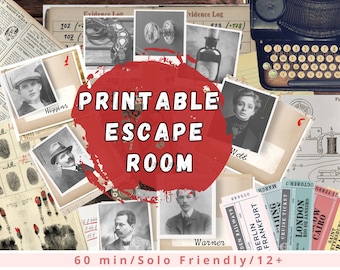 Escape Room Printable - Detective Game - Date Night Ideas – DIY Birthday Party Game