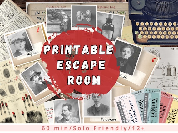 Escape Room Printable - Detective Game - Date Night Ideas – DIY Birthday Party Game