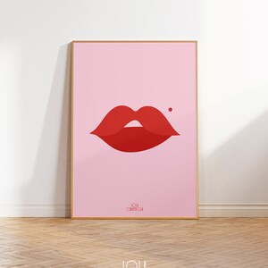 Custom Lips Art Print PRINTABLE WALL ART Digital Download - Etsy