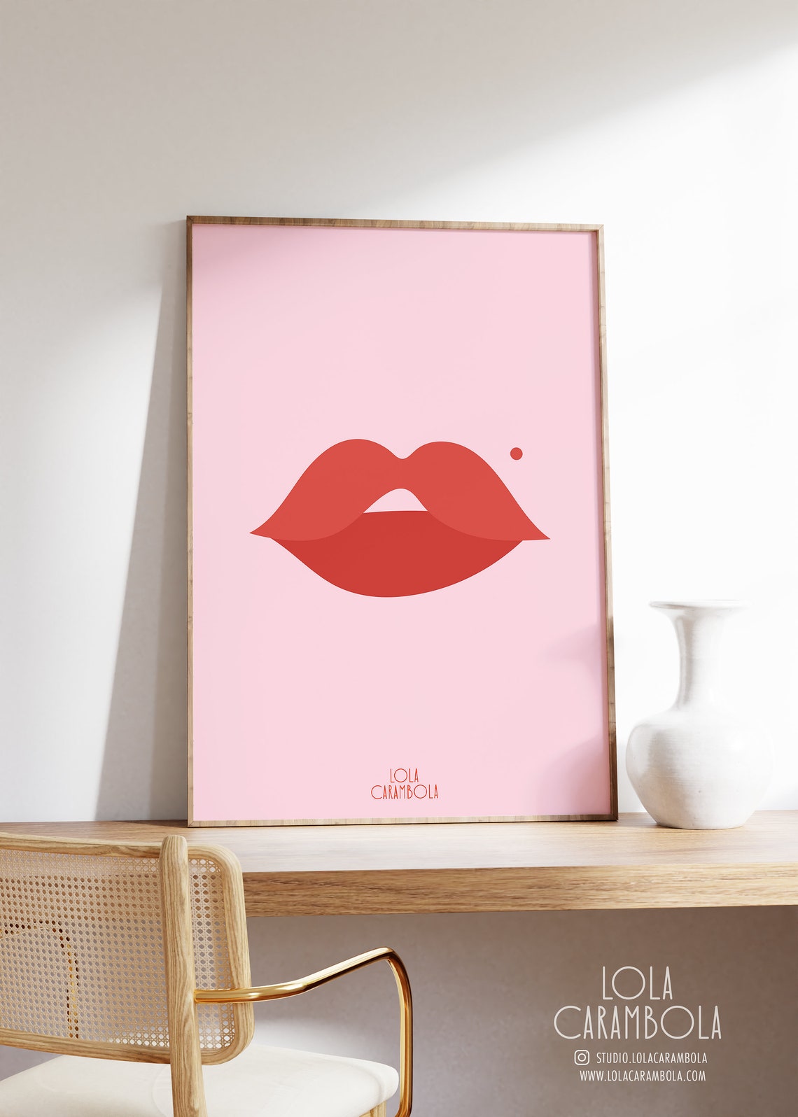 Custom Lips Art Print PRINTABLE WALL ART Digital Download - Etsy