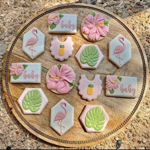 Tropical Baby Shower Cookies image 1