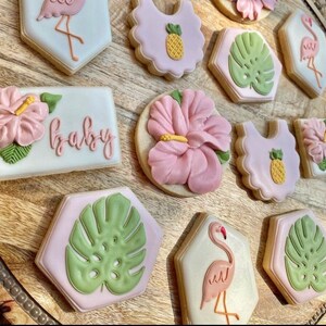 Tropical Baby Shower Cookies afbeelding 2