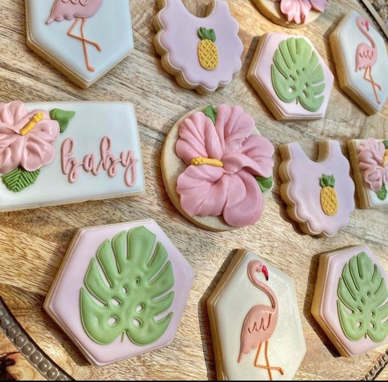 Tropical Baby Shower Cookies image 2