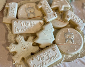 Winter Onederland | First Birthday Cookies