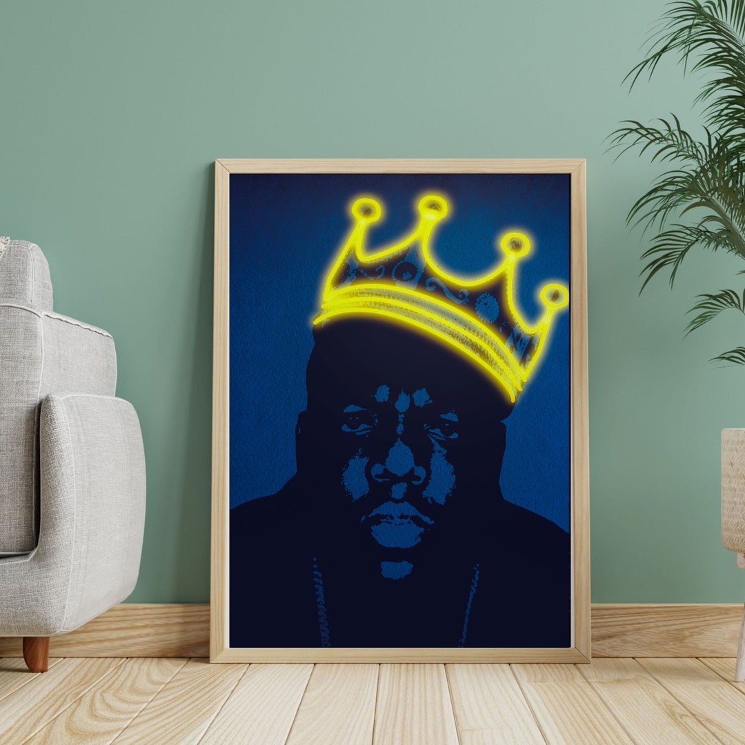 thumbnail image 2 of Biggie Smalls Notorious BIG 48x32 Canvas Print – Old School Hip Hop Vector Art, Pop Art Style 2 of 4