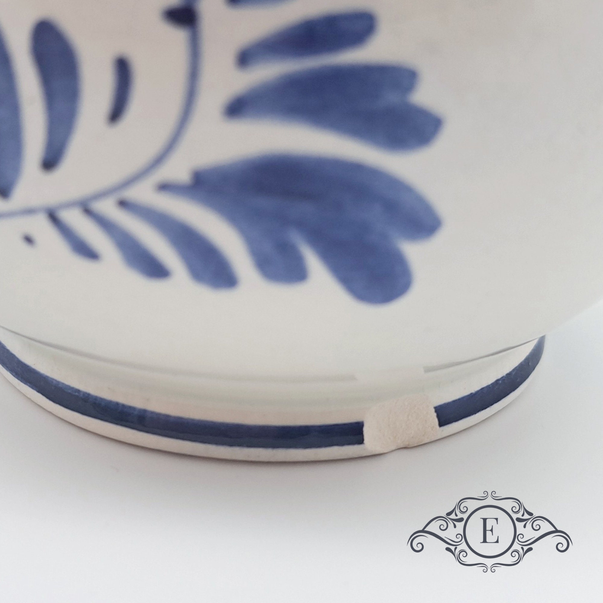 オランダ、ビンテージMOBACH ボウル 772 青いストライプ オランダ、ビンテージMOBACH ボウル 772 青いストライプ il_fullxfull