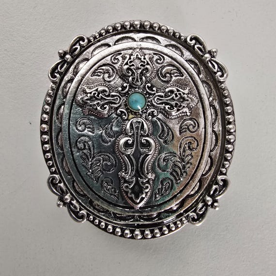 Antique Silver Cross Phone Holder | Bohemian Western Phone 