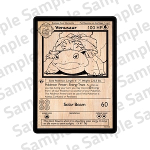 レーザー彫刻用フシギバナ SVG デジタル ファイル | ポケモン風デジタル デザイン | 高品質ベクター アート