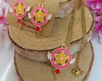 Anime Card Captor Sakura inspired earrings or necklace
