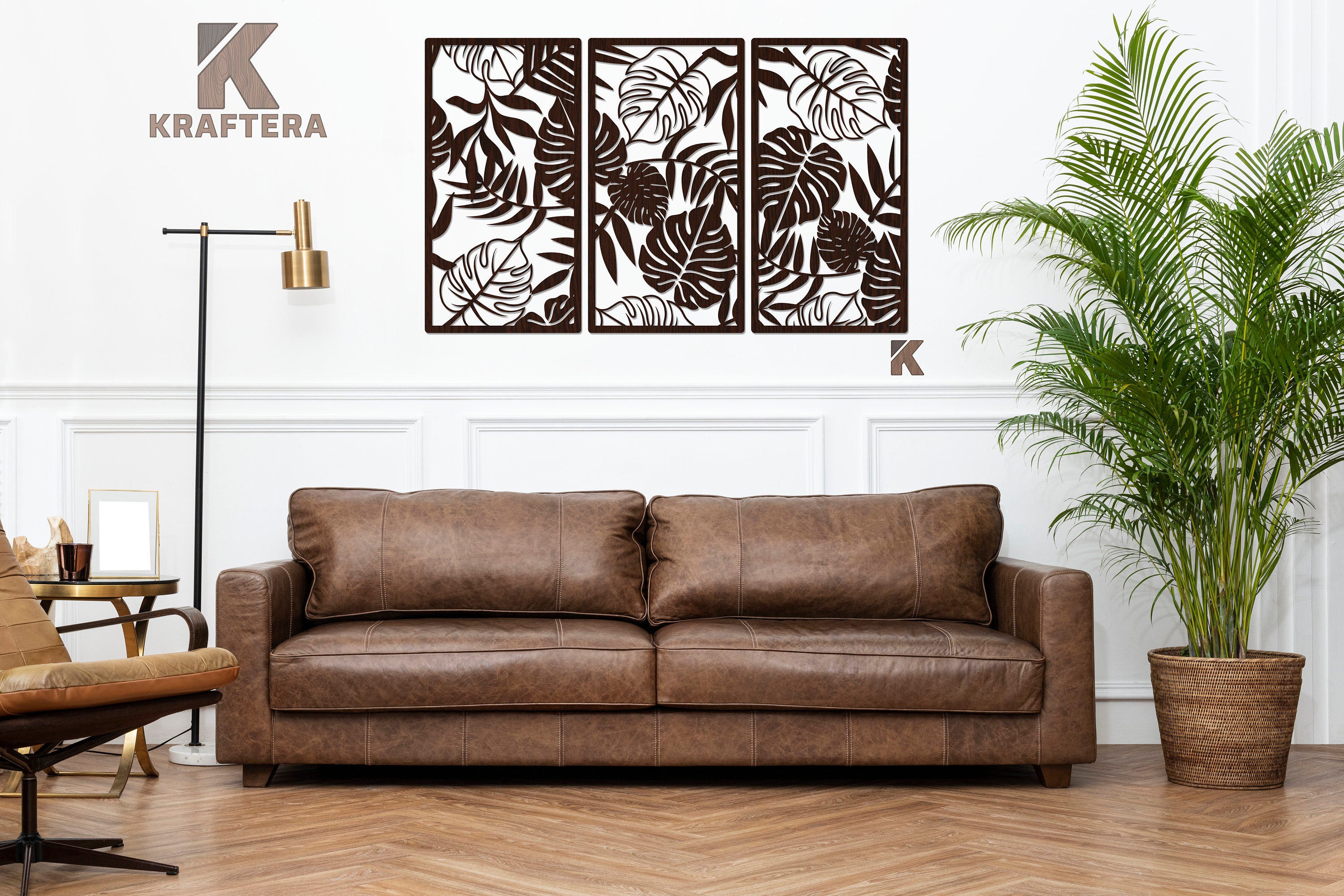 Leaf Wall Art Palm Wall Decor Monstera Wood Decor Wood Wall Art Wooden