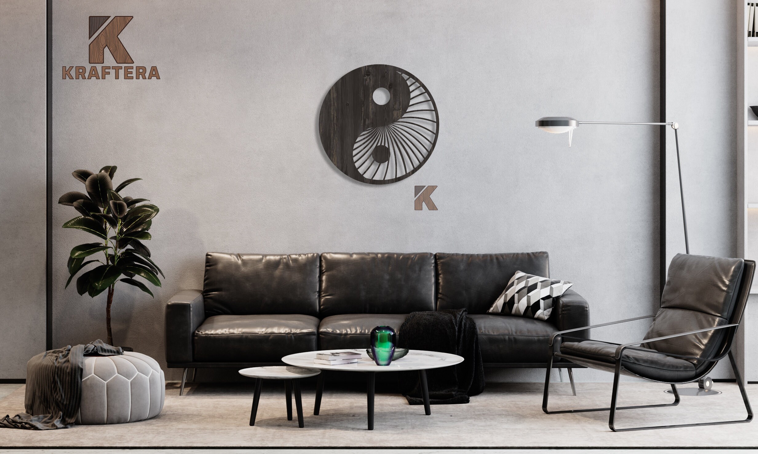 Yin Yang Wall Decor Yin Yang Wood Decor Wood Wall Art Wooden Decoration Panel Wooden Wall Panel ...