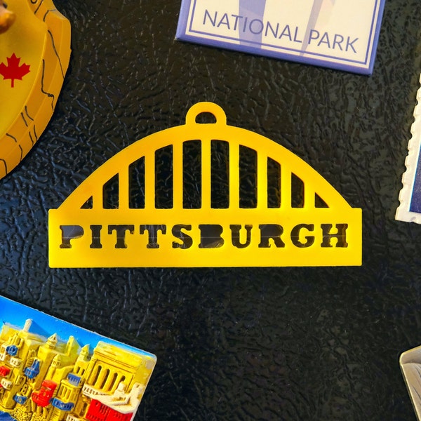 Pittsburgh Magnet & Ornament Combo: A Yinzer Magnet, Pittsburgh Magnet, and a Pittsburgh Gift