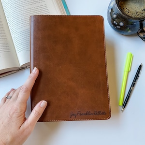 CSB He Reads Truth Bible - PERSONALIZED - Saddle Brown - Includes Custom Engraved Name