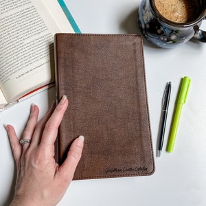 ESV Concise Study Bible - PERSONALIZED - Brown - Includes Custom Engraved Name