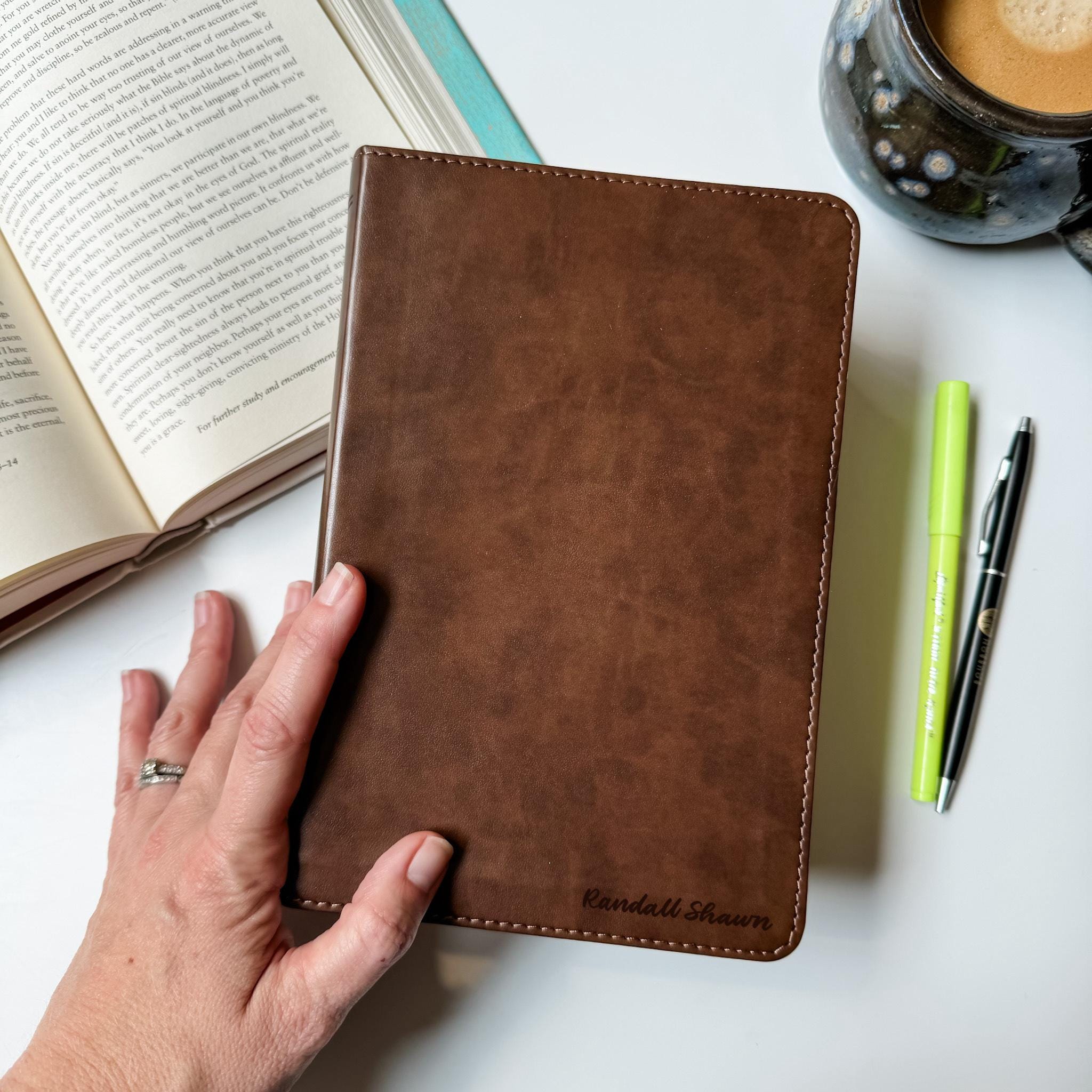 ESV Study Bible - PERSONALIZED - Brown - Includes Custom Engraved Name