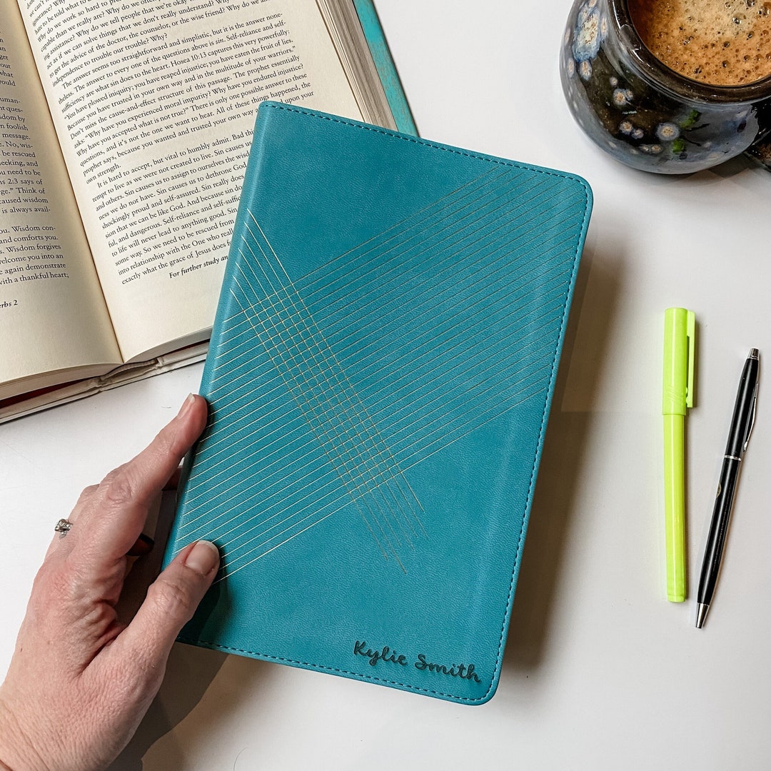 NLT Student Life Application Study Bible - PERSONALIZED - Teal Blue ...
