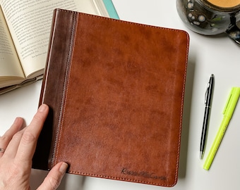 ESV Journaling Study Bible - PERSONALIZED - Two-Tone Brown - Includes Custom Engraved Name