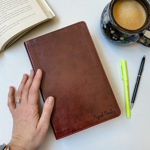 ESV Large Print Bible - PERSONALIZED - Brown - Includes Custom Engraved Name