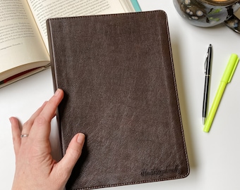 ESV Journaling Bible - PERSONALIZED - Large Print - Deep Brown - Includes Custom Engraved Name
