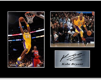 Kobe bryant sale autographed poster