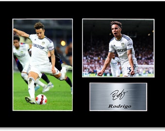 Rodrigo Football Player Signed Printed Gifts Autograph Poster for Football Fans and Supporters A4