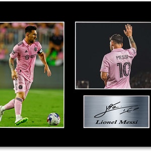 Lionel Messi Football Player 2023 Miami signiertes Autogramm-Poster für Fußballfans und Anhänger