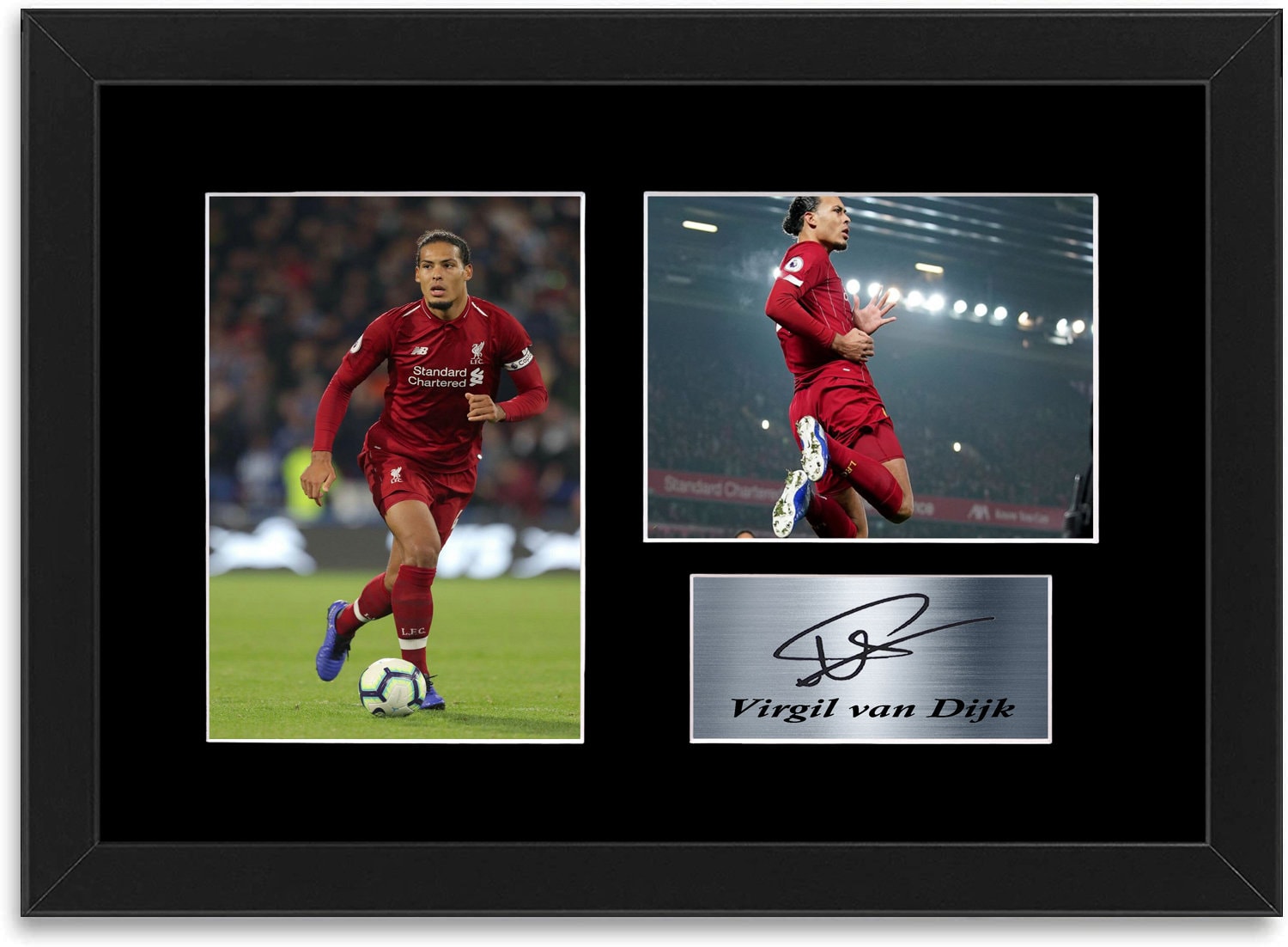Virgil van Dijk Liverpool Signed Printed Gifts Autograph Poster for Football Fans and Supporters