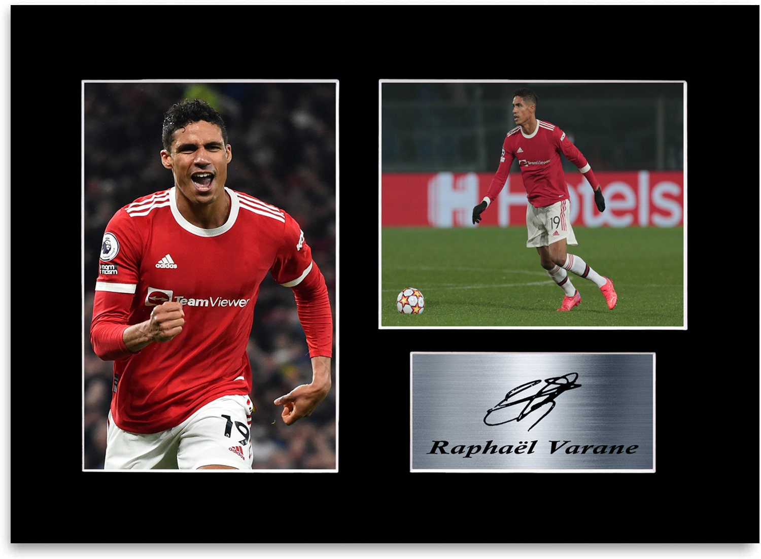 Raphael Varane Signed Printed Gifts Autograph Poster for Football Fans and Supporters