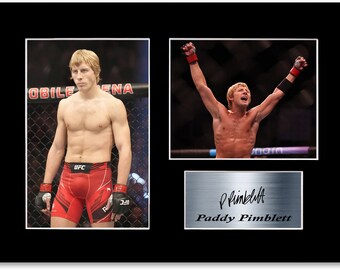 Paddy THE BADDY Pimblett MMA Fighter Signed Printed Gifts Autograph Poster for Mixed Martial Arts Fans and Supporters A4