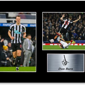 Dan Burn Football Player Signed Printed Gifts Autogramm Poster für Fußballfans und Anhänger A4