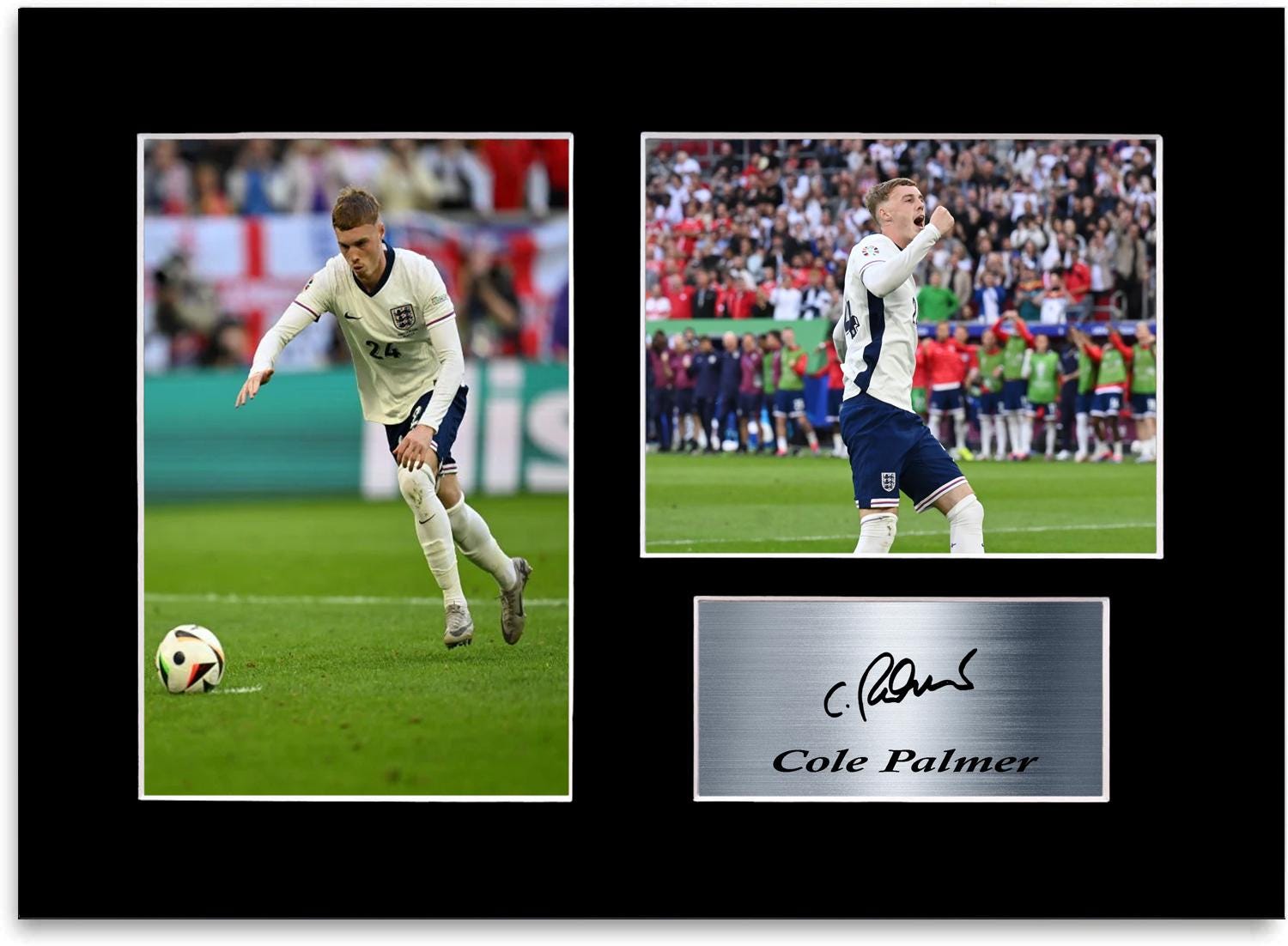 Cole Palmer England 2024 Football Player Signed Printed Gifts Autograph Poster for Football Fans and Supporters A4