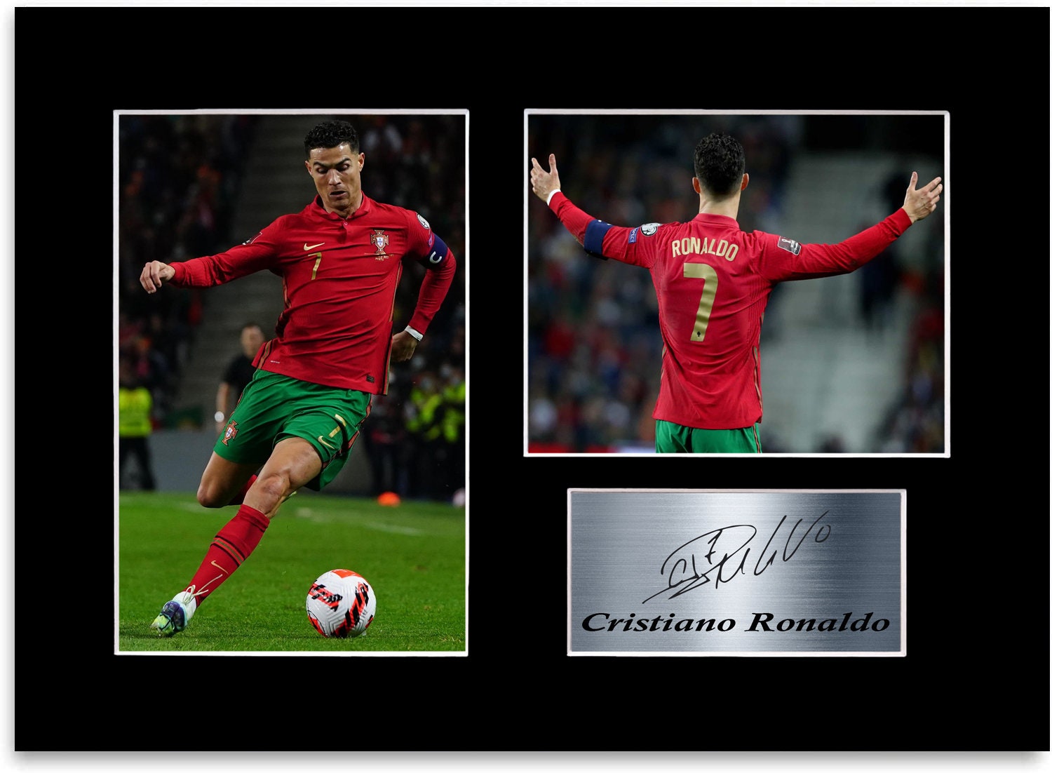 Cristiano Ronaldo Poster 2 Wall Art Canvas Print Poster Home Bathroom  Bedroom Office Living Room Decor Canvas Poster Unframe: 12x18inch(30x45cm)