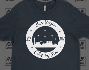 Vegas Mens shirt gift for him t-shirt las vegas nevada sin city of sin graphic tee streatwear cotton tshirt womens shirt home pride travel