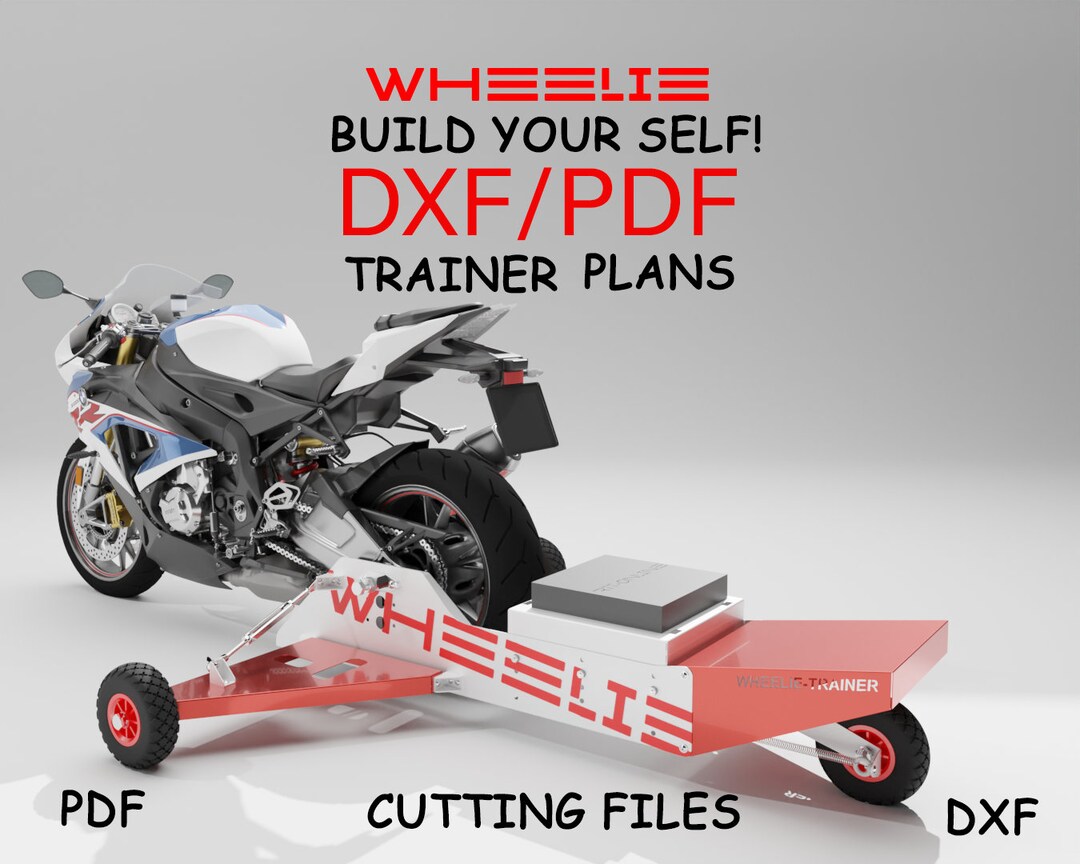 WHEELIE Machine DXF for All Types of Bikes Motorcycle/bike