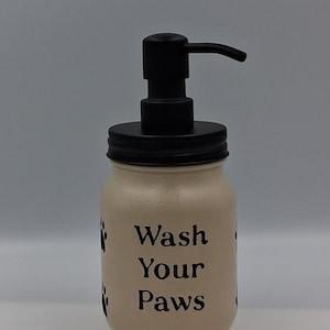 Dispensador de jabón personalizado con forma de huella de pata