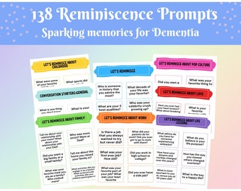 Reminiscence Activity for Dementia/memory Support/ Alzheimers