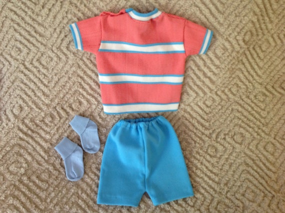 Vintage 1970s blue baby clothes - image 4