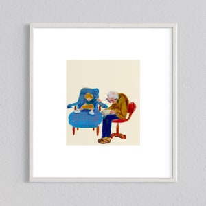 Falling asleep, fine art print