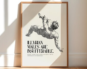 Impression d'art ACOTAR Illyrian Bat Boys : Cour de nuit, Velaris (téléchargement numérique)
