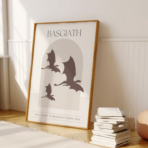 Fourth Wing Dragon Rider Art Print with Violet Sorrengail Basgiath War College Bookish Merch| Xaden Tairn Andarna Sgaeyl Bookish Digital Art