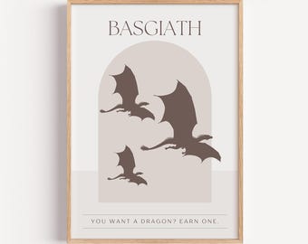 Fourth Wing Art Print: Basgiath War College Dragon Rider