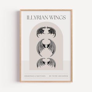 ACOTAR Fourth Wing Art Prints: Illyrian Wings & Dragon Rider (Digital Download) image 4