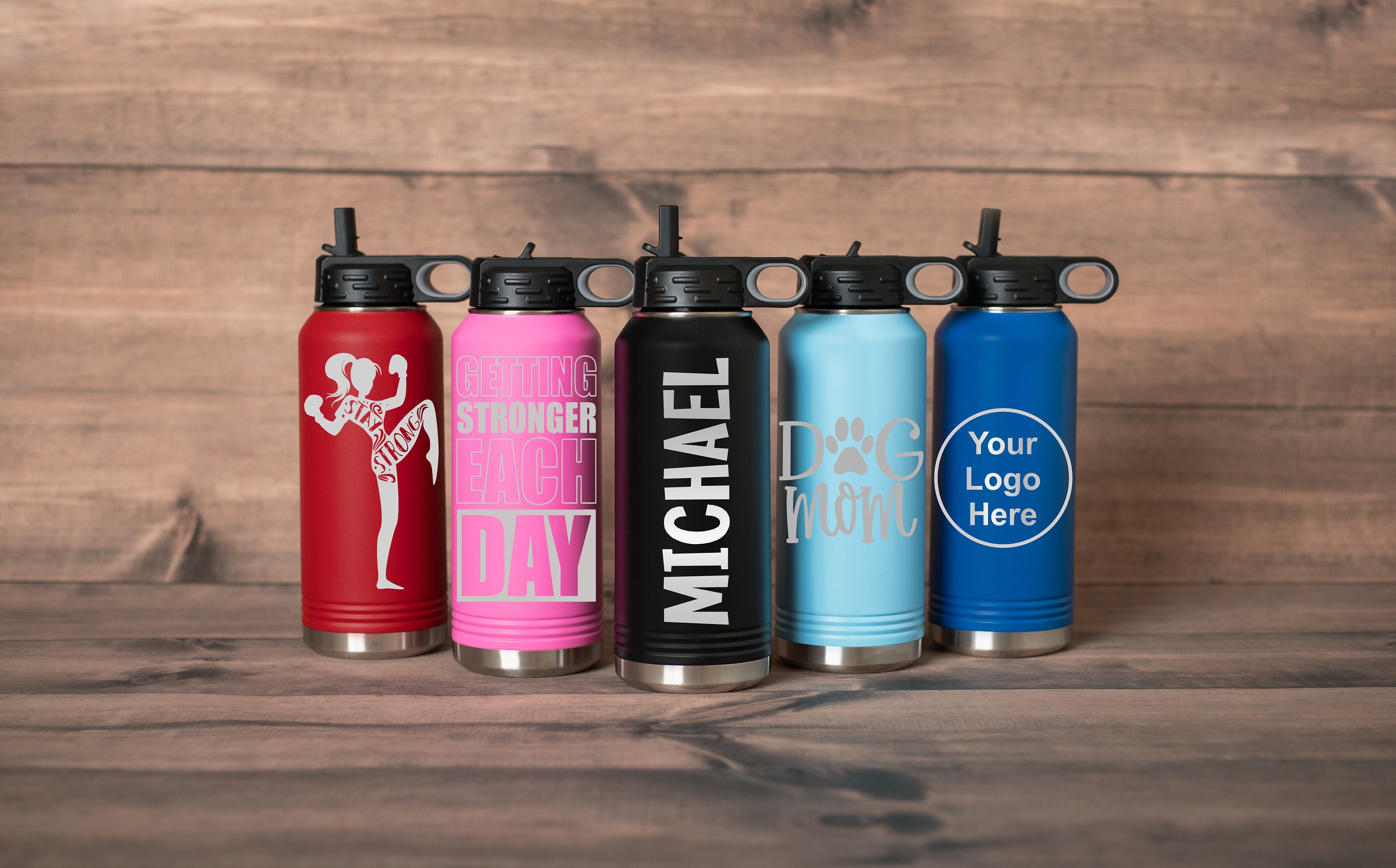 Custom Engraved Water Bottle, Stainless Steel Water Bottle ...