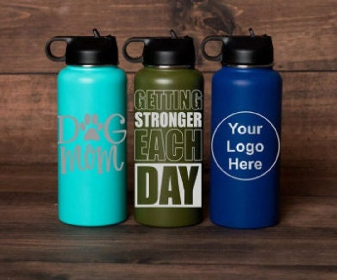 Personalized Water Bottle With Straw 32oz Engraved Water Bottle Insulated Water Bottle
