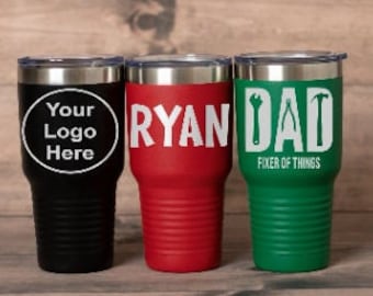 Personalized insulated Stainless Steel 30oz Tumbler Custom Engraved Tumbler Custom Etched Tumbler Personalized Tumbler Engraved Gifts 30oz